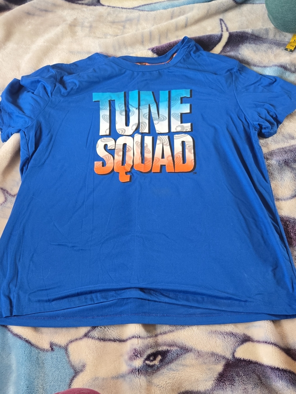 3/$20 Blue 'Tune Squad' Womans Graphic Pajama Top